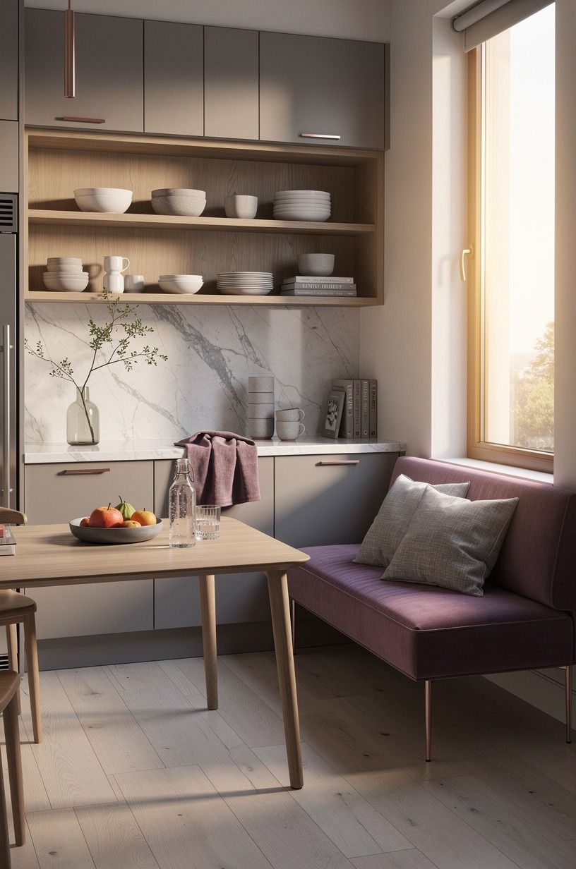 Float a banquette under the brightest window