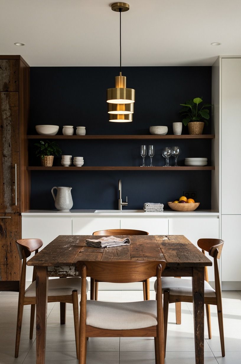 Hang the Three-Height Light Stack above your table