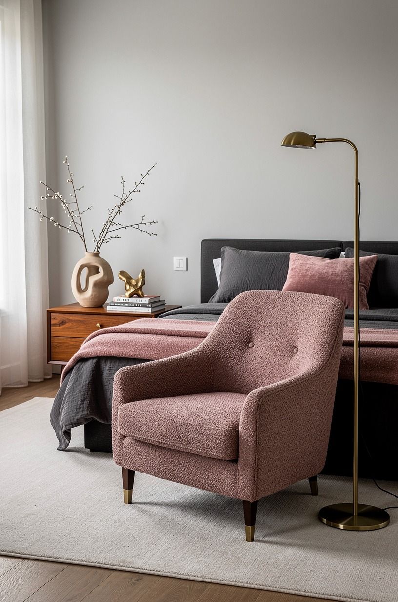 Build The Velvet Contrast Method around one chair