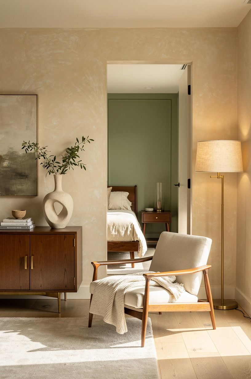 Let Benjamin Moore Pale Oak carry the quiet corners