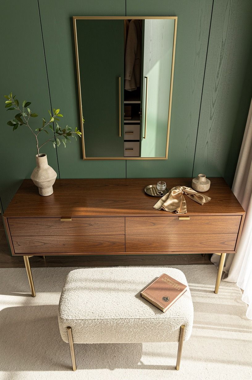 Hang one full-length mirror where your eye needs it