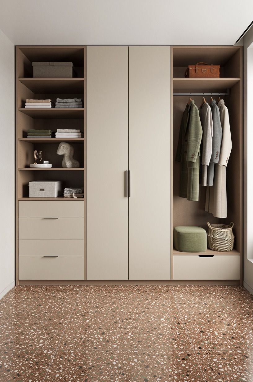 Map your built-in walk-in closet around how you get dressed