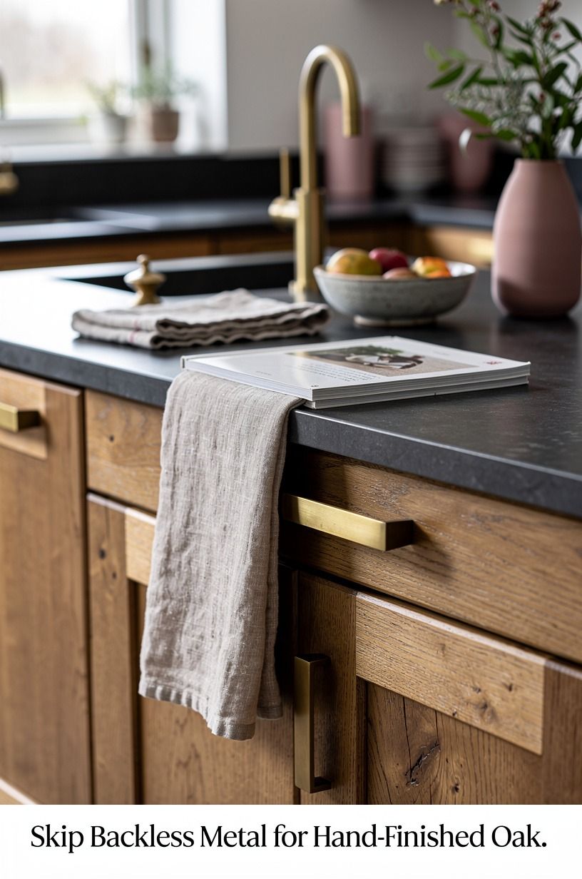 Skip Backless Metal for Hand-Finished Oak