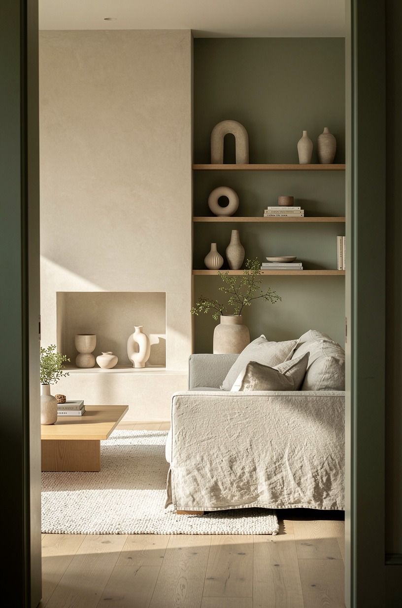 Build a chimney breast that holds the heat visually