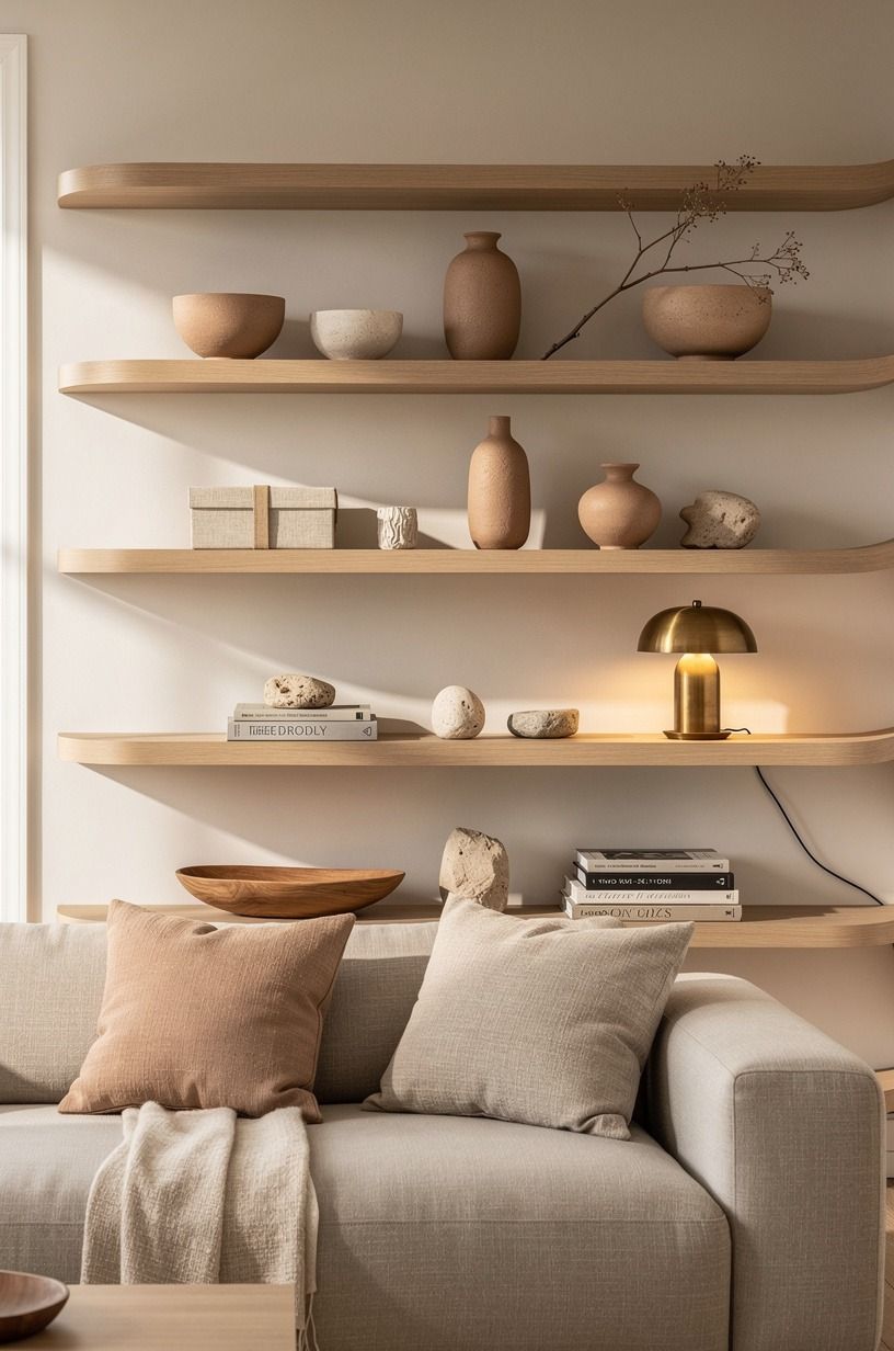 Float shelves with the Two-Wood Rule