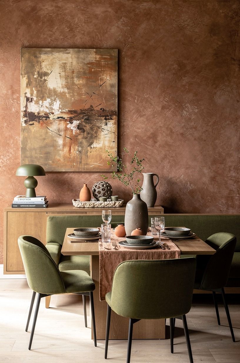 Paint the room in a midnight supper club theme