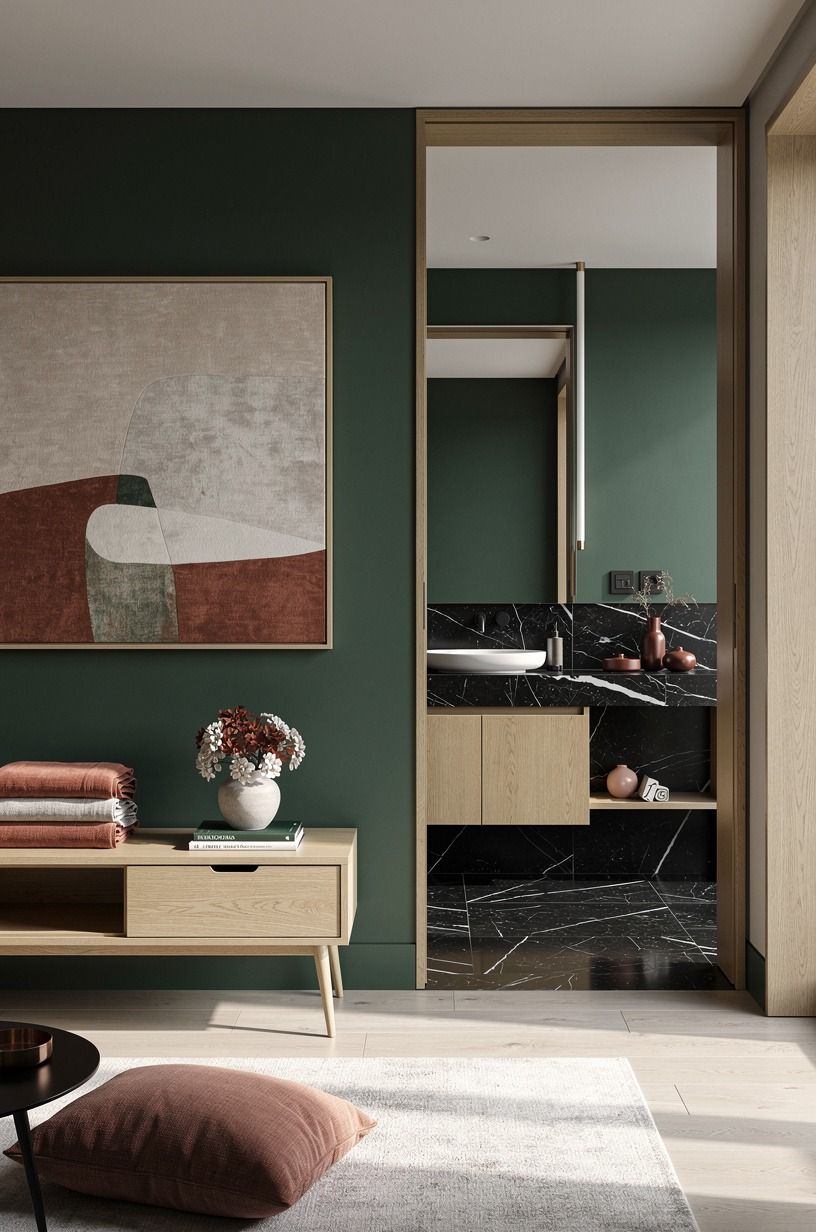 Hang art low enough to meet the room
