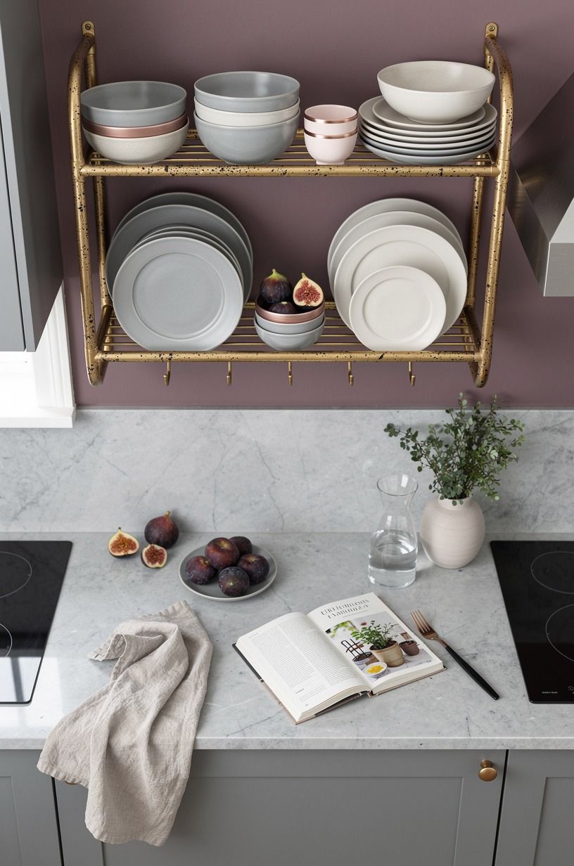 Use a Plate Rack Instead of Another Upper Cabinet