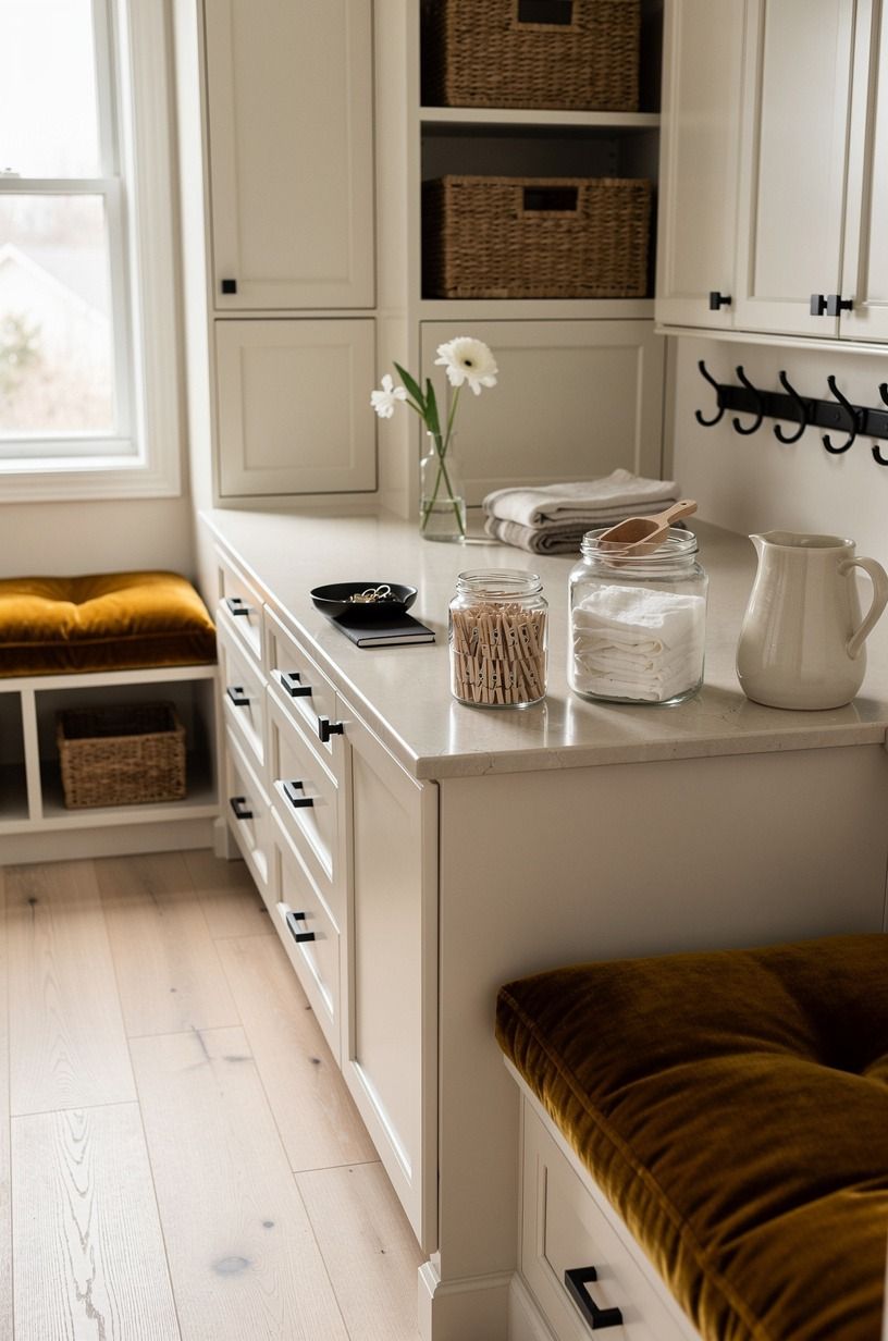Use glass jars only for the supplies you reach for
