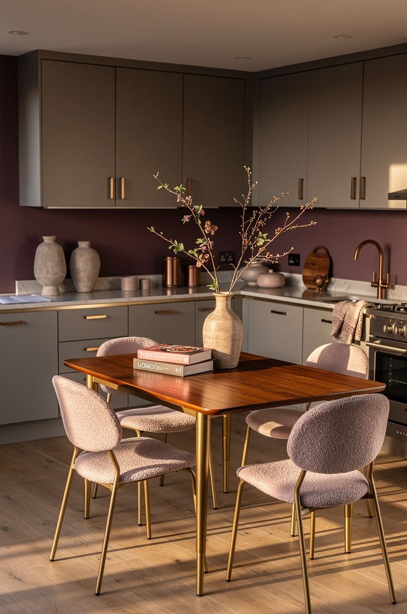Skip matching chairs for a more relaxed open kitchen