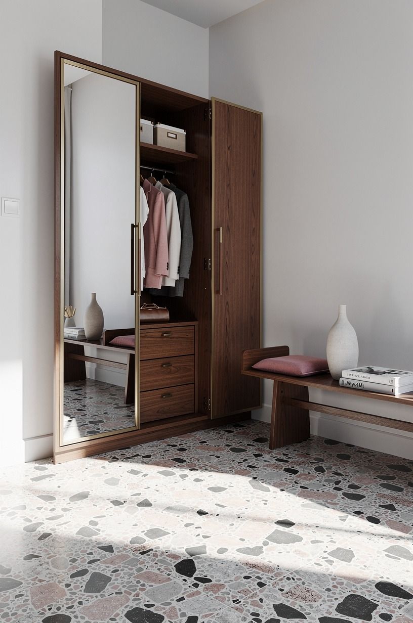 Anchor the Corner With a Full-Length Mirror