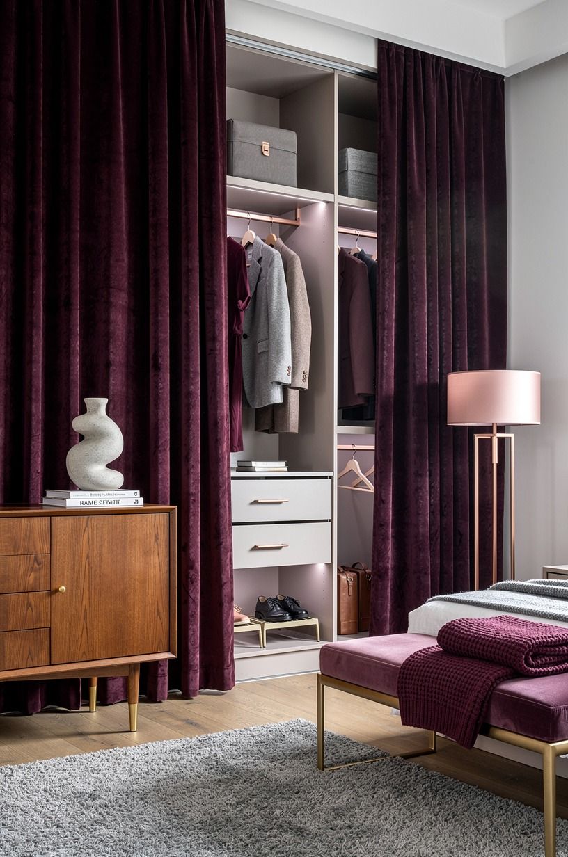 Frame Your Outfit Zone With a Curtain