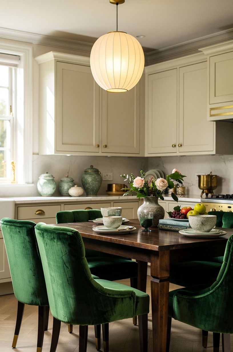 Hang one paper lantern over the table