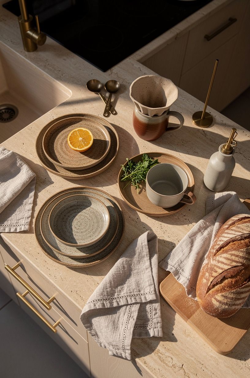 Mix handmade ceramics over matching sets