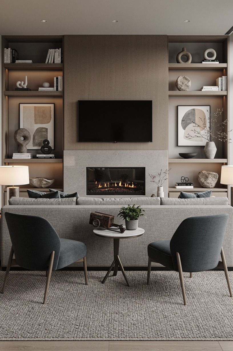 Anchor the screen with a 9x12 rug