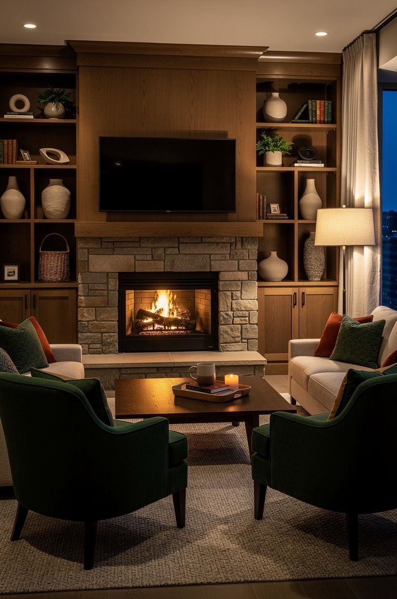 Build The Two-Wood Rule for a warmer living room TV wall