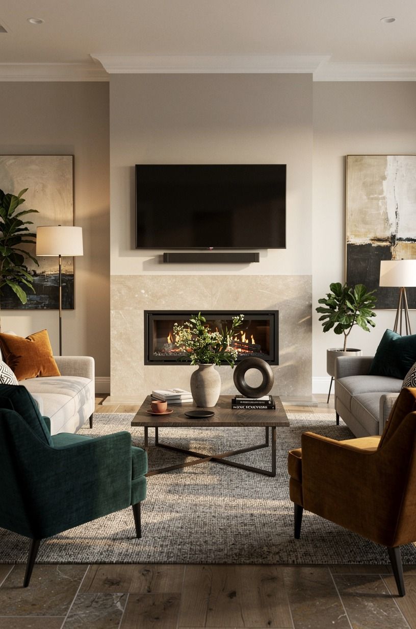 19 Media Wall Ideas Without a Fireplace, Just TV & Storage That Hide Clutter