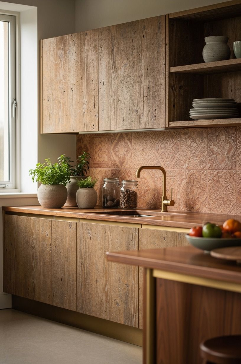 Anchor the room with a backsplash that doesn’t turn gray
