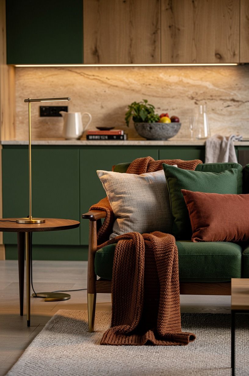 Build a soft textile moment instead of adding more décor