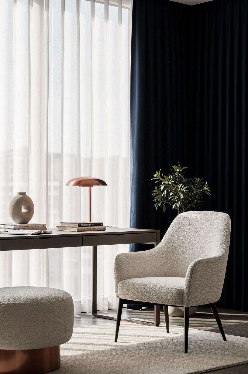 Hang a curtain wall instead of more art