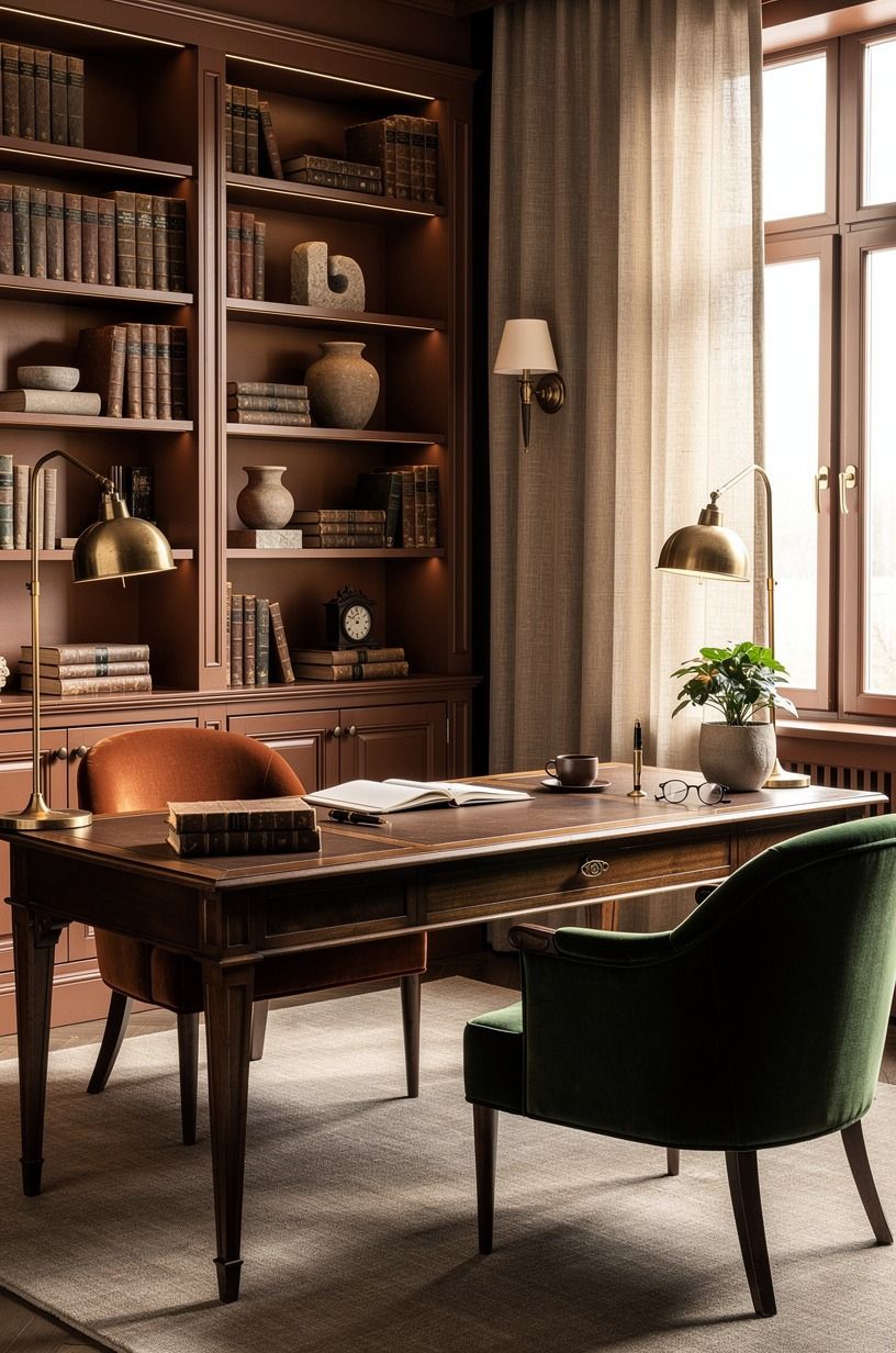 Paint the room with a midnight library mood
