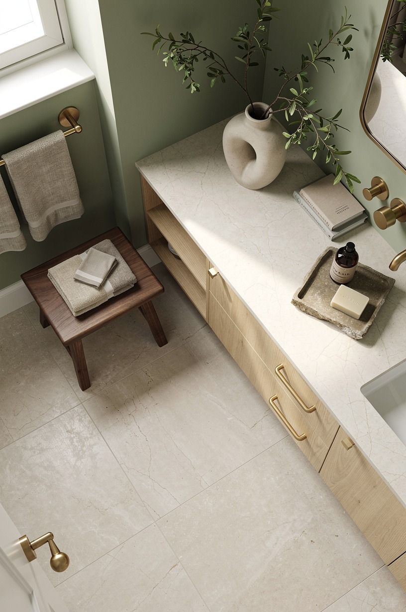 Use the Two-Wood Rule around pale stone