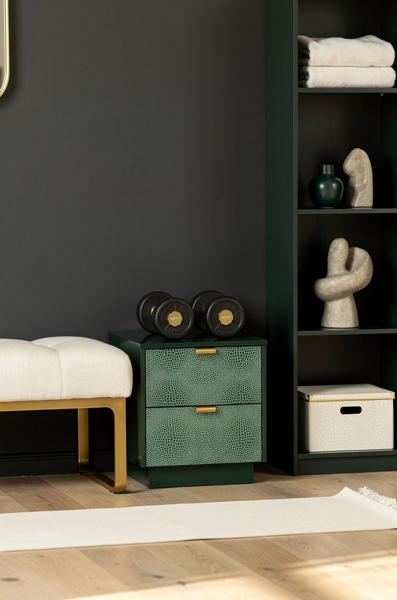 Paint one wall in Sherwin-Williams Iron Ore