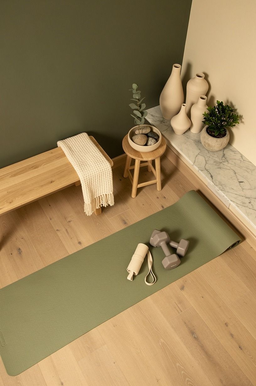 Use Benjamin Moore Kendall Charcoal for a quiet recovery corner