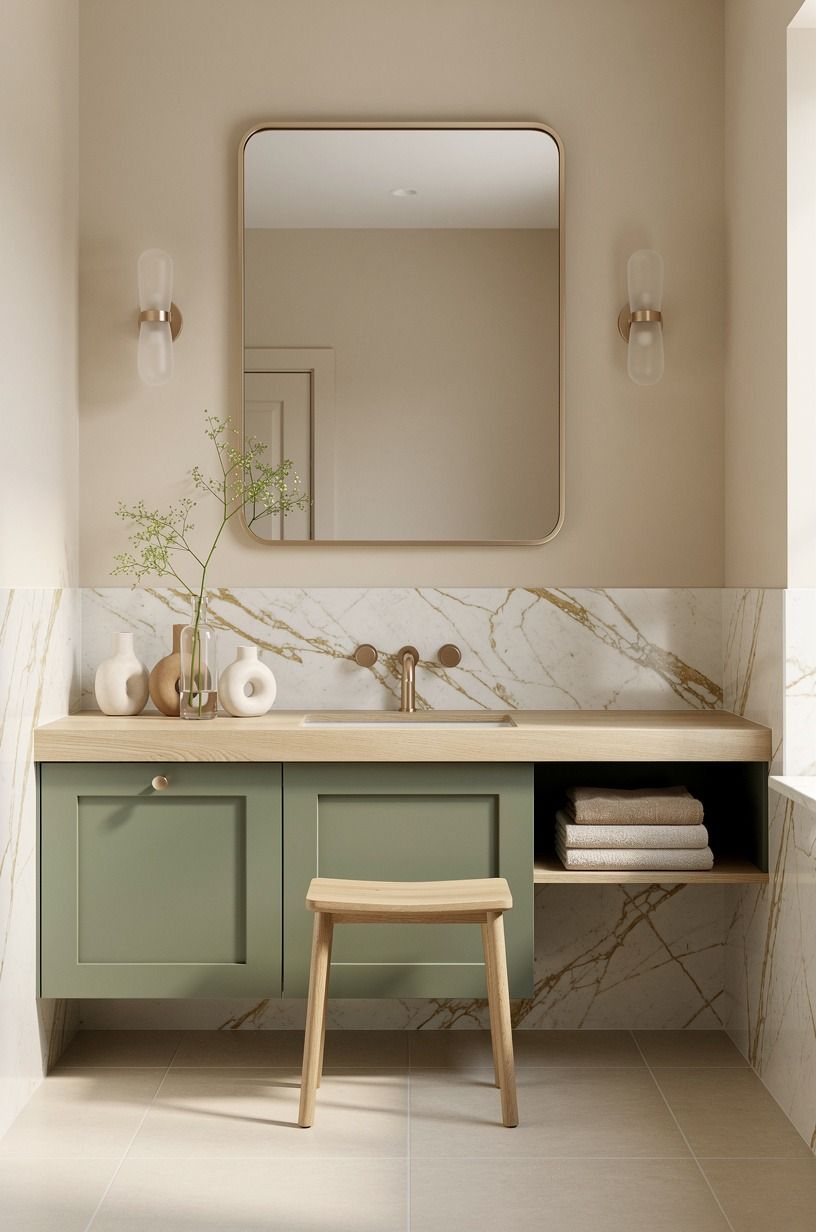 Choose a minimalist ensuite bathroom mirror