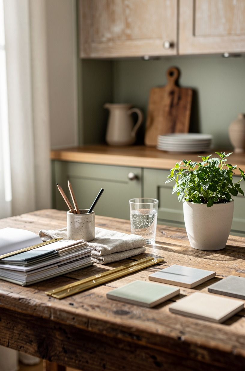 Use an old table as a real prep station