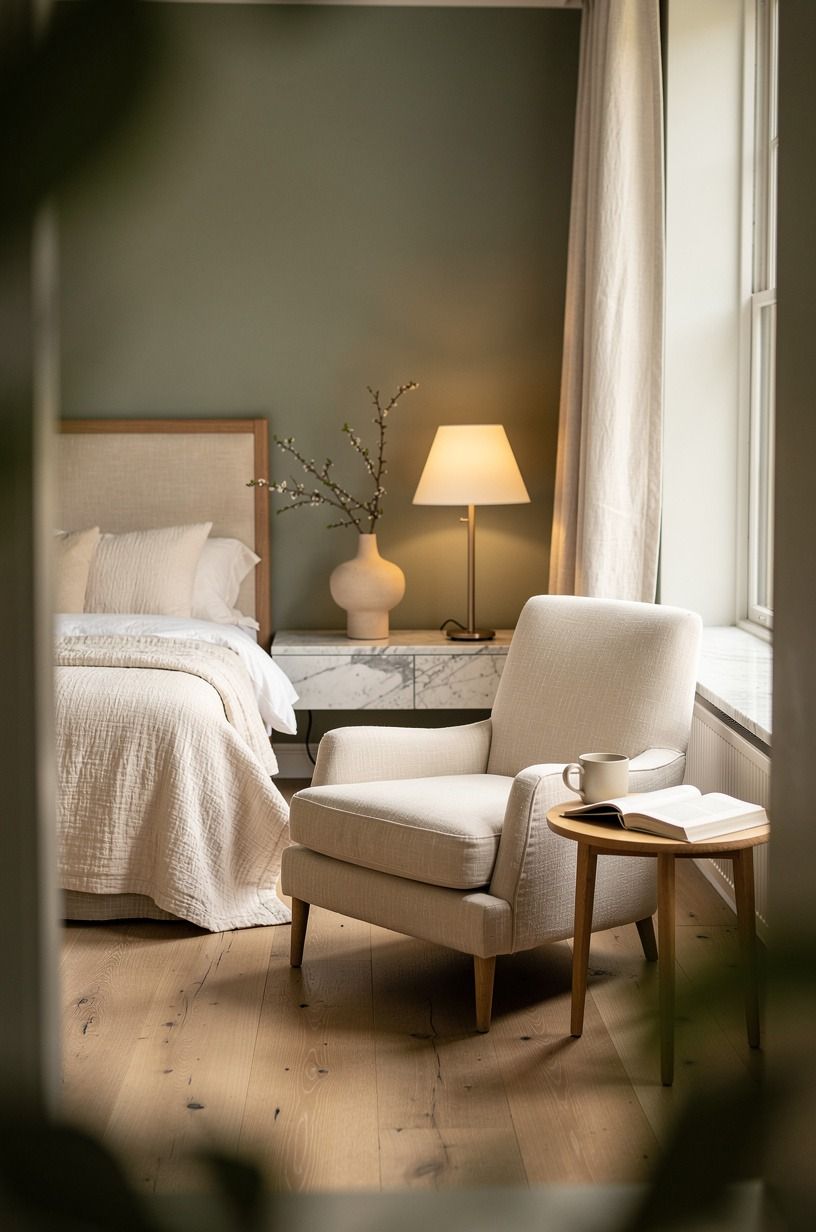 Float a Reading Chair Away From the Wall (dream house rooms)
