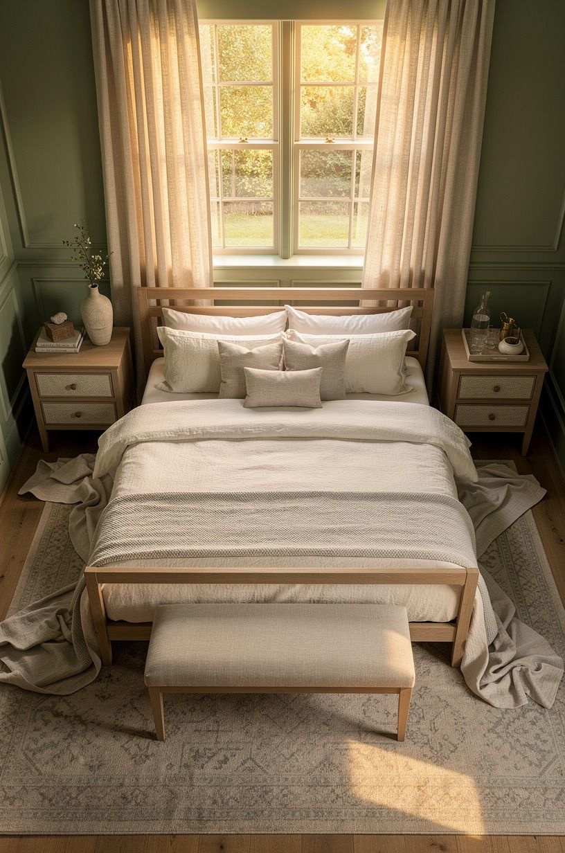 Frame the Windows With Puddled Linen