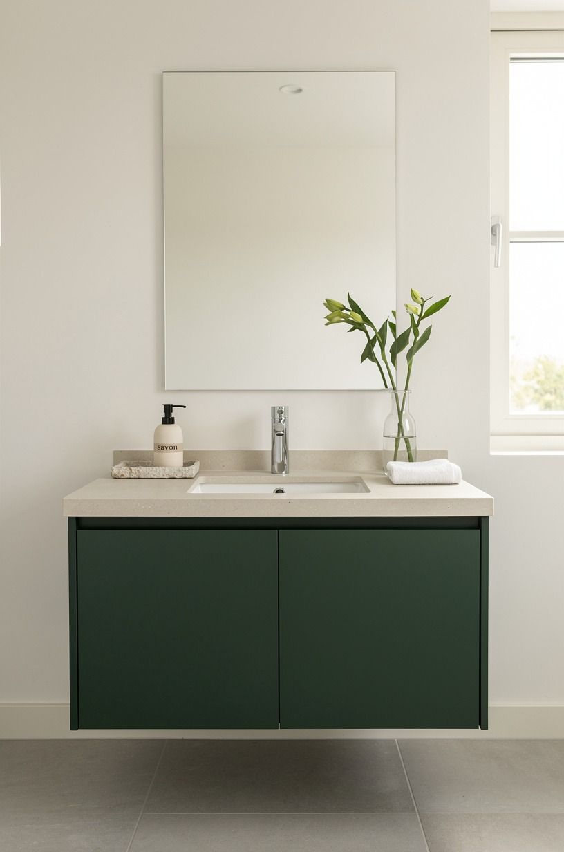 Can a dark green kitchen still feel airy?