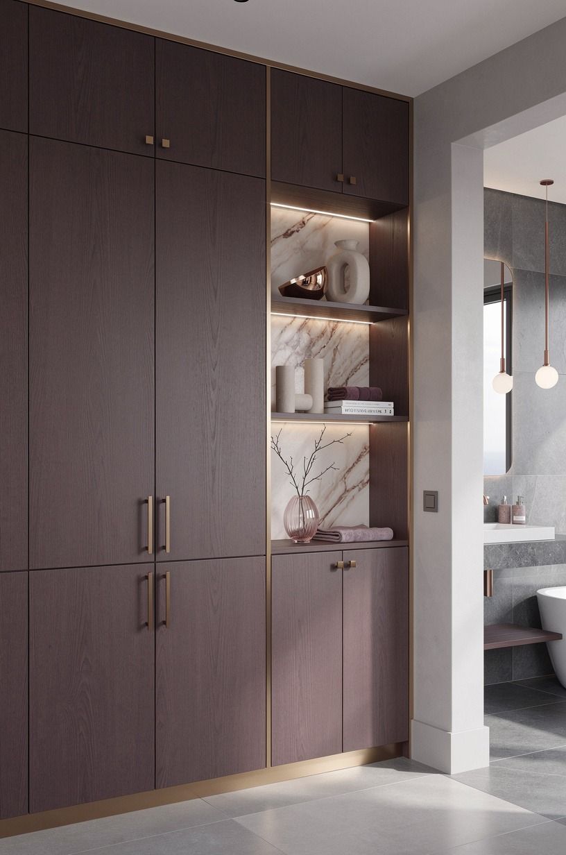 Mix closed storage with one honest display zone