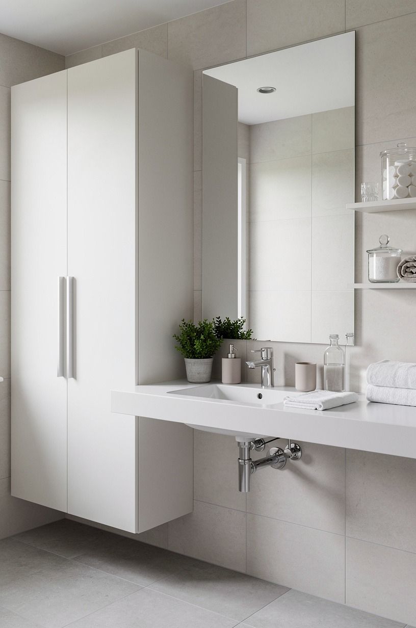 Paint the uppers in Benjamin Moore White Dove