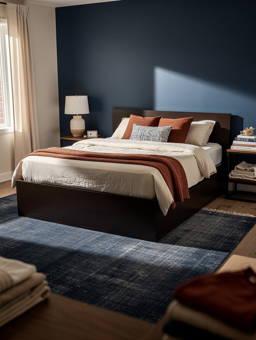 Let a Dark-Brown MALM Ground a Pale Bedroom