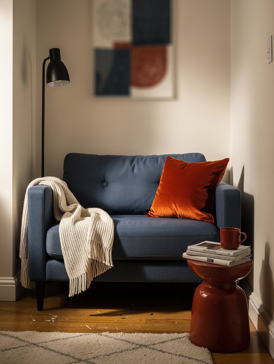 Use the 51-Inch Target Loveseat in a Tiny Nook