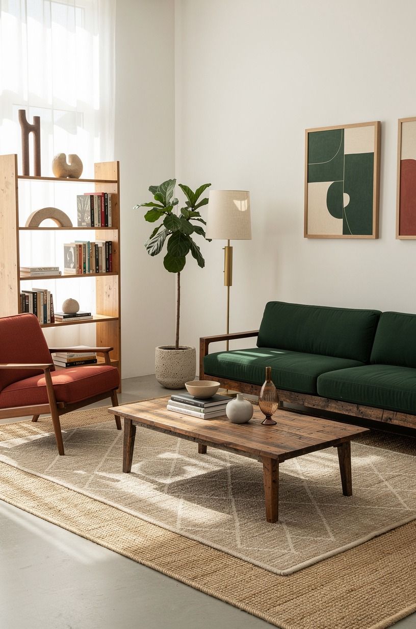 Layer a Rug That Reaches the Seating