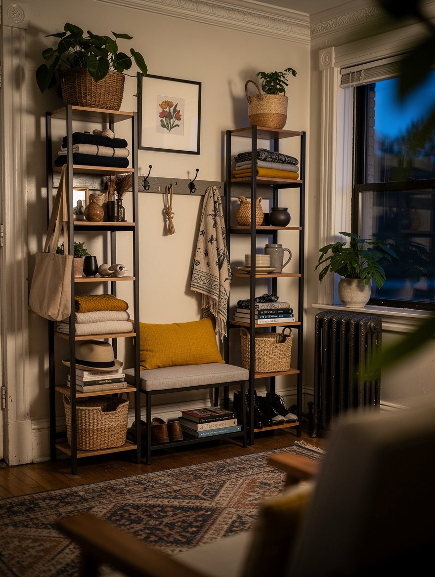 Frame the Bench With Vertical Towers