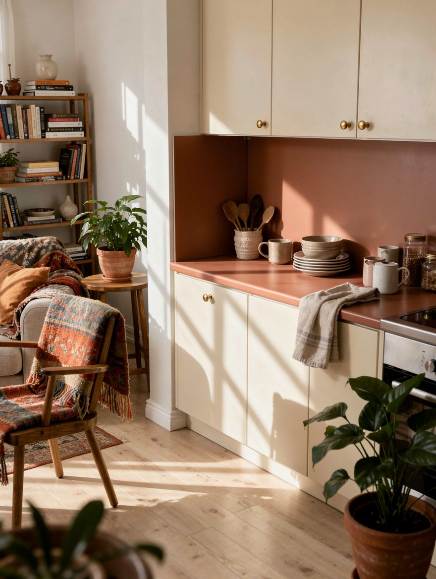 Wedge a Rigid Panel Under the Cabinets