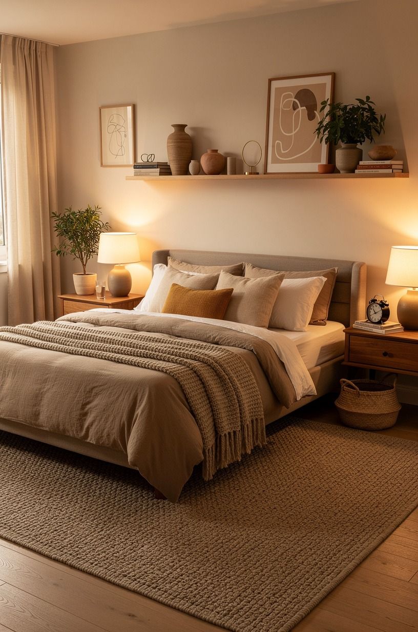 Float a rug far beyond the mattress