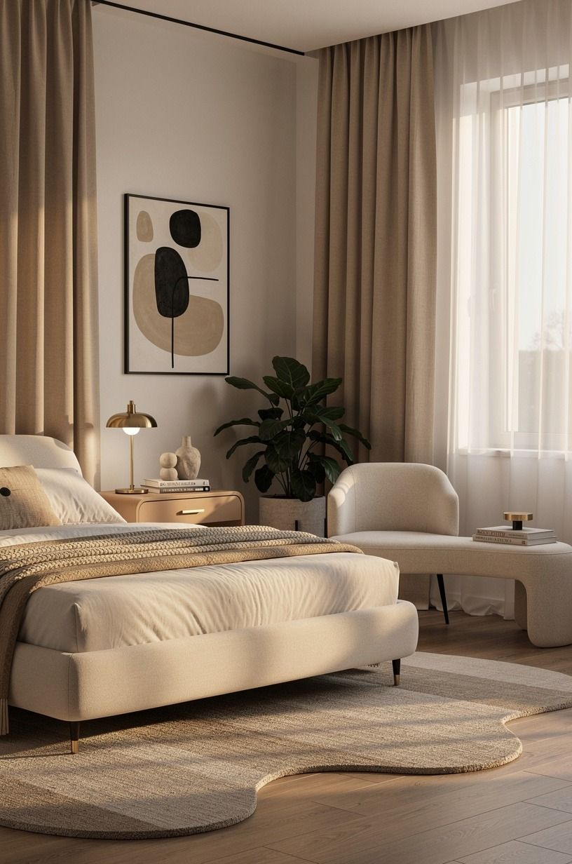 Hang drapes close to the ceiling
