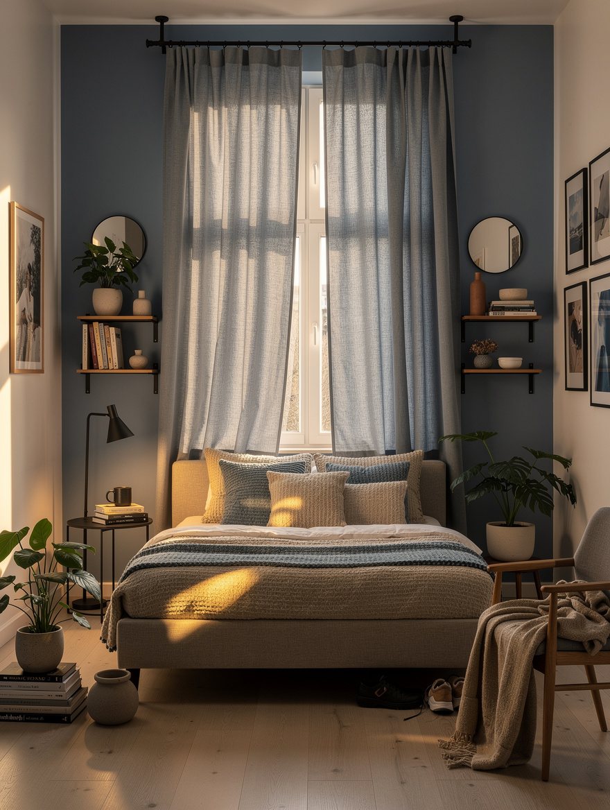 Match Curtains to the Wall Color