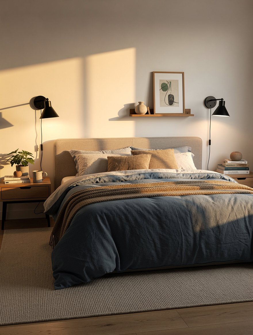 Mount Plug-In Sconces Beside the Bed
