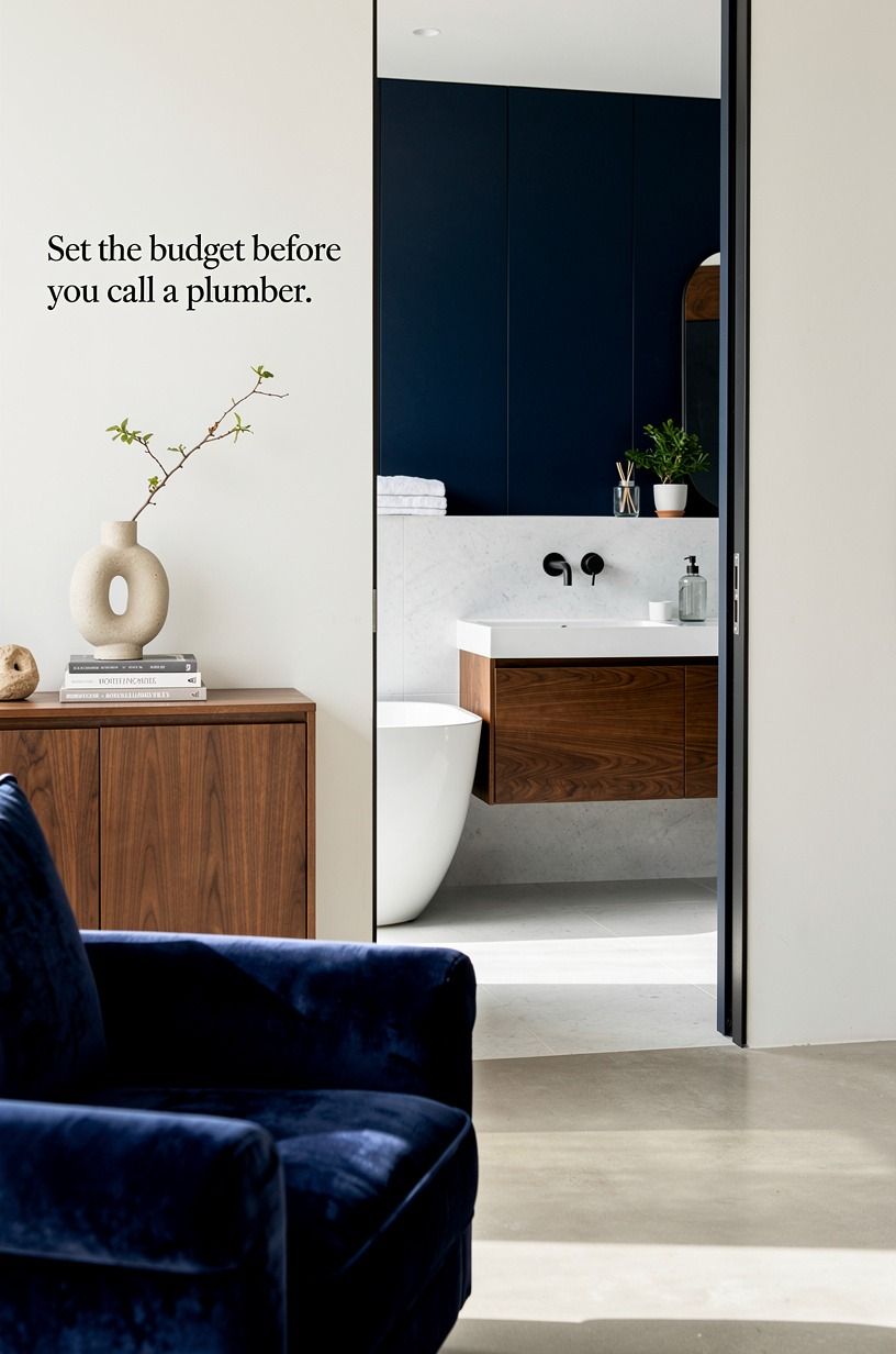 Set the budget before you call a plumber