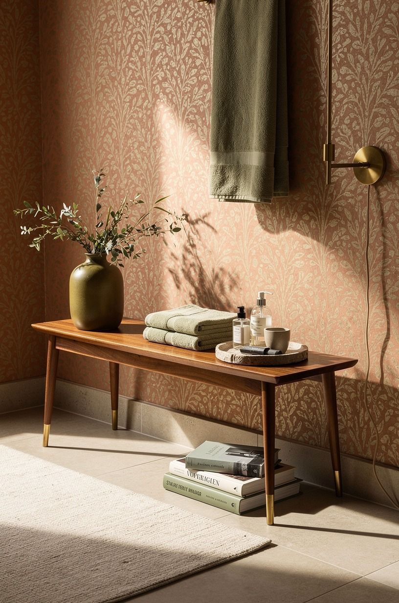 Use wallpaper where paint feels too polite