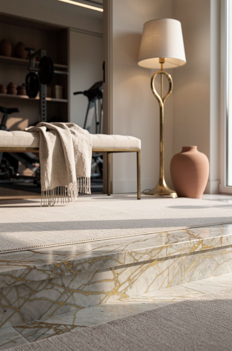 Layer the floor with a soft landing strip