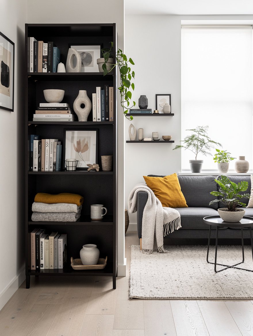 Edit Each Shelf Before You Add Decor