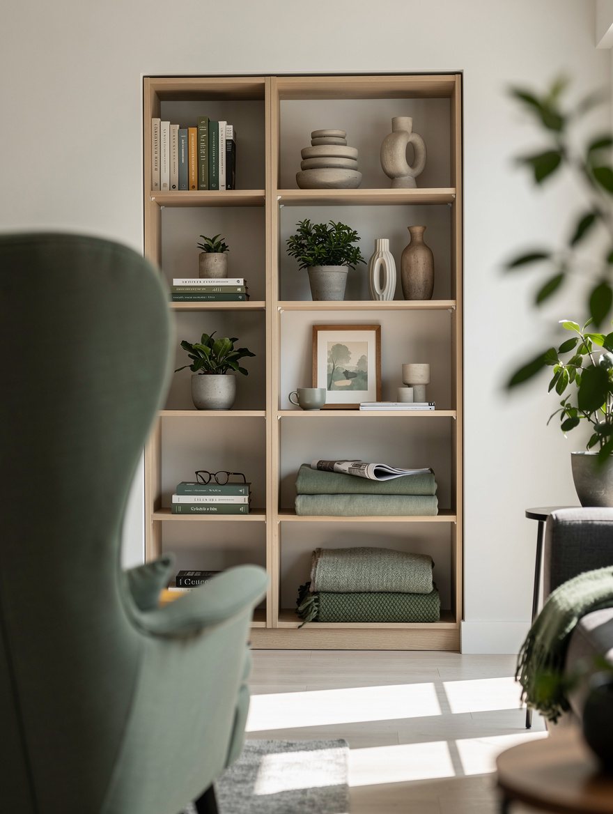 Style Vertical Bays Instead of Lone Shelves