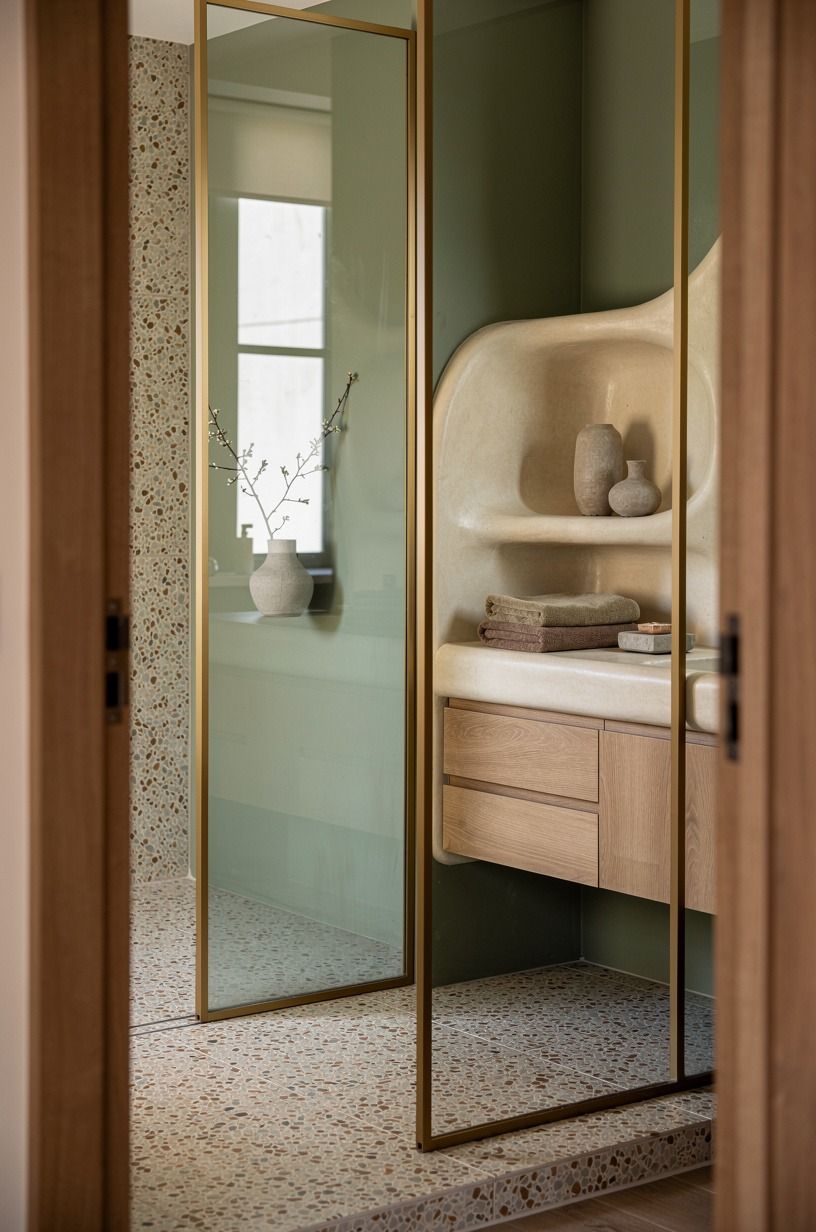 Frame the Glass With Warm Metal